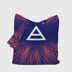 Сумка-шопер Thirty Seconds to Mars red energy, цвет: 3D-принт