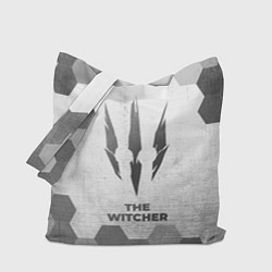 Сумка-шопер The Witcher - white gradient, цвет: 3D-принт