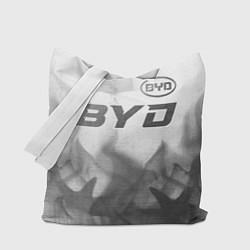 Сумка-шопер BYD - white gradient посередине, цвет: 3D-принт