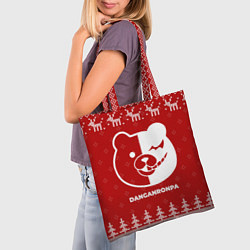 Сумка-шопер Новогодний Danganronpa с оленями, цвет: 3D-принт — фото 2