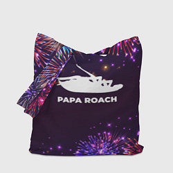 Сумка-шопер Праздничный Papa Roach, цвет: 3D-принт