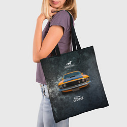 Сумка-шопер Спортивный американский автомобиль Ford Mustang, цвет: 3D-принт — фото 2