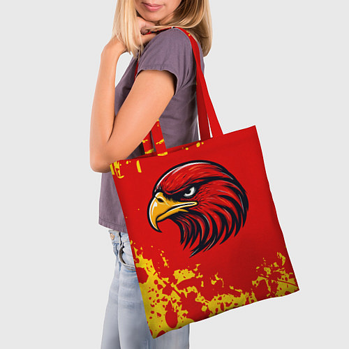 Сумка-шоппер Атланта Хокс орел / 3D-принт – фото 3