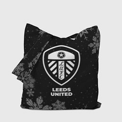 Сумка-шопер Снежный Leeds United, цвет: 3D-принт