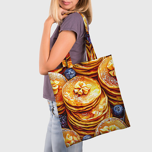 Сумка-шоппер Блинчики / 3D-принт – фото 3