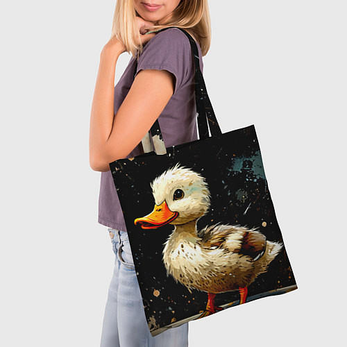 Сумка-шоппер Милая уточка / 3D-принт – фото 3