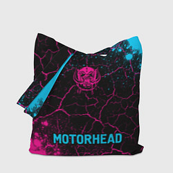 Сумка-шопер Motorhead - neon gradient по-центру, цвет: 3D-принт