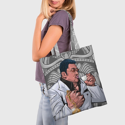 Сумка-шоппер Ма Дон Сок - якудза с капучино / 3D-принт – фото 3