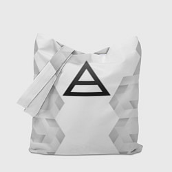 Сумка-шопер Thirty Seconds to Mars white poly, цвет: 3D-принт