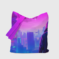 Сумка-шопер Кибер вселенная, цвет: 3D-принт