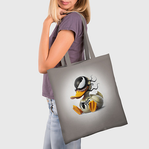 Сумка-шоппер Venom Duck - ai art fantasy / 3D-принт – фото 3