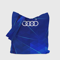 Сумка-шопер Audi blue poly, цвет: 3D-принт