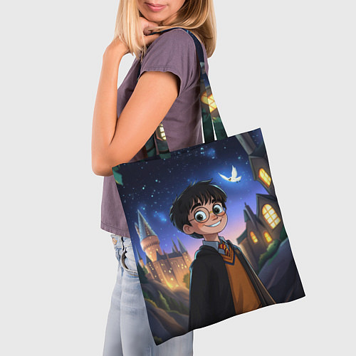 Сумка-шоппер Счастливый Гарри Поттер / 3D-принт – фото 3