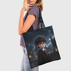 Сумка-шопер Серьезный Гарри Поттер, цвет: 3D-принт — фото 2