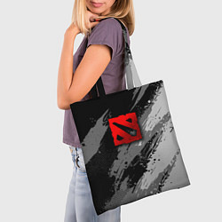 Сумка-шопер Dota 2 - монохромный серый, цвет: 3D-принт — фото 2