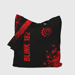 Сумка-шопер Blink 182 - red gradient вертикально, цвет: 3D-принт