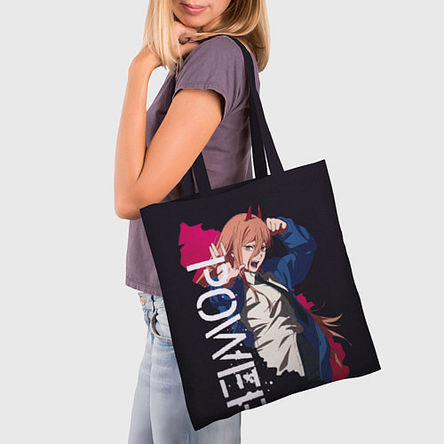 Сумка-шоппер Chainsaw Man Power / 3D-принт – фото 3