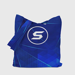 Сумка-шопер Skillet blue poly, цвет: 3D-принт