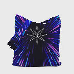 Сумка-шопер Dark Souls neon energy, цвет: 3D-принт