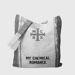 Сумка-шопер My Chemical Romance - white gradient по-центру, цвет: 3D-принт