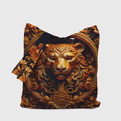Сумка-шопер Лев узор, цвет: 3D-принт