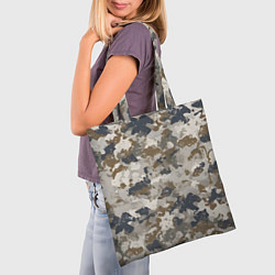Сумка-шопер Светлый камуфляж, цвет: 3D-принт — фото 2