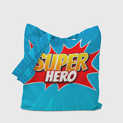 Сумка-шоппер Superhero comic style