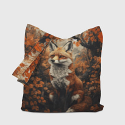 Сумка-шопер Лис в лесной чаще, цвет: 3D-принт