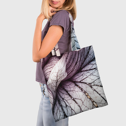 Сумка-шоппер Раскрытый цветок / 3D-принт – фото 3