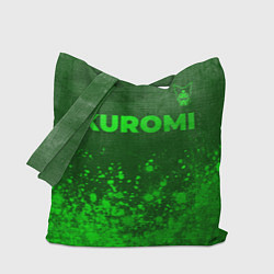 Сумка-шопер Kuromi - green gradient посередине, цвет: 3D-принт