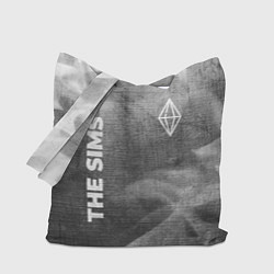 Сумка-шопер The Sims - grey gradient вертикально, цвет: 3D-принт