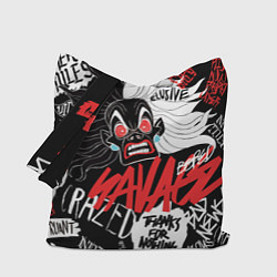 Сумка-шопер Круэлла - big pictures, цвет: 3D-принт