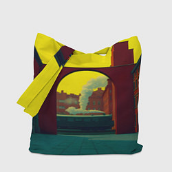 Сумка-шопер Арт с поездом, цвет: 3D-принт