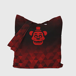 Сумка-шопер FNAF red poly, цвет: 3D-принт