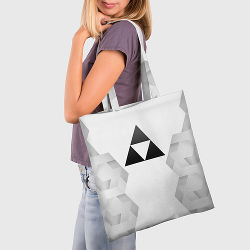 Сумка-шоппер Zelda white poly / 3D-принт – фото 3