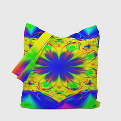 Сумка-шоппер Неоновая психоделика узор