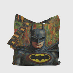 Сумка-шопер Текстурный Бэтмен, цвет: 3D-принт