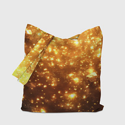 Сумка-шопер Золотые блестки потертая текстура, цвет: 3D-принт