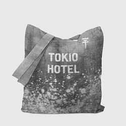 Сумка-шоппер Tokio Hotel - grey gradient посередине