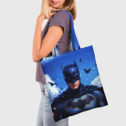 Сумка-шопер Бэтмен синее небо, цвет: 3D-принт — фото 2