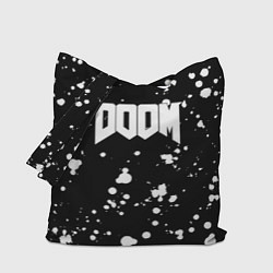 Сумка-шоппер Doom белые краски всплеск