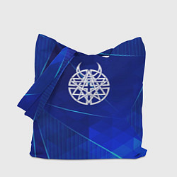 Сумка-шопер Disturbed blue poly, цвет: 3D-принт
