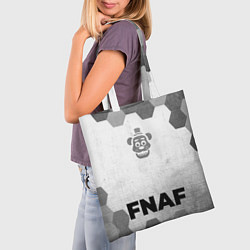 Сумка-шопер FNAF - white gradient по-центру, цвет: 3D-принт — фото 2