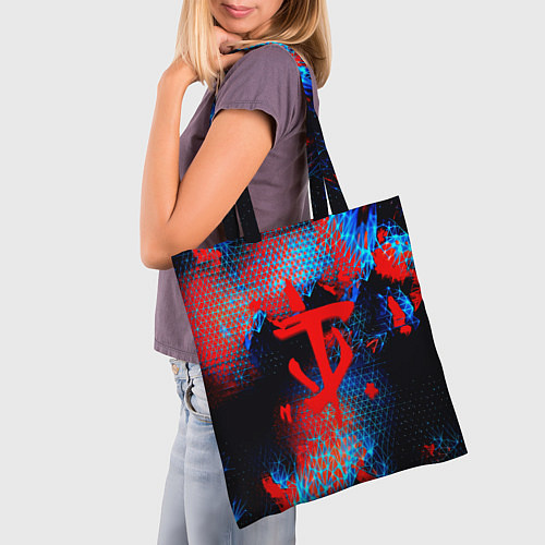 Сумка-шоппер Doom космическая абстракция / 3D-принт – фото 3