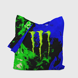 Сумка-шоппер Monster energy кислотный огонь