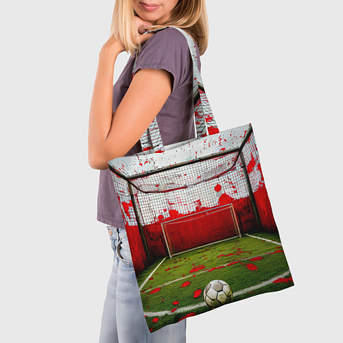 Сумка-шоппер Мини-футбол / 3D-принт – фото 3