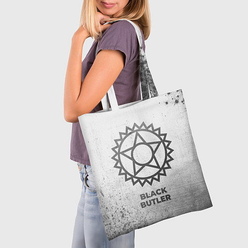 Сумка-шоппер Black Butler - white gradient / 3D-принт – фото 3