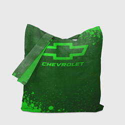Сумка-шопер Chevrolet - green gradient, цвет: 3D-принт