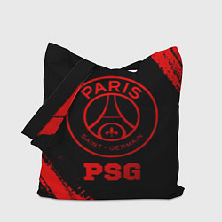 Сумка-шопер PSG - red gradient, цвет: 3D-принт