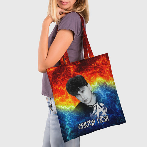 Сумка-шоппер Сектор газа Юрий Хой / 3D-принт – фото 3